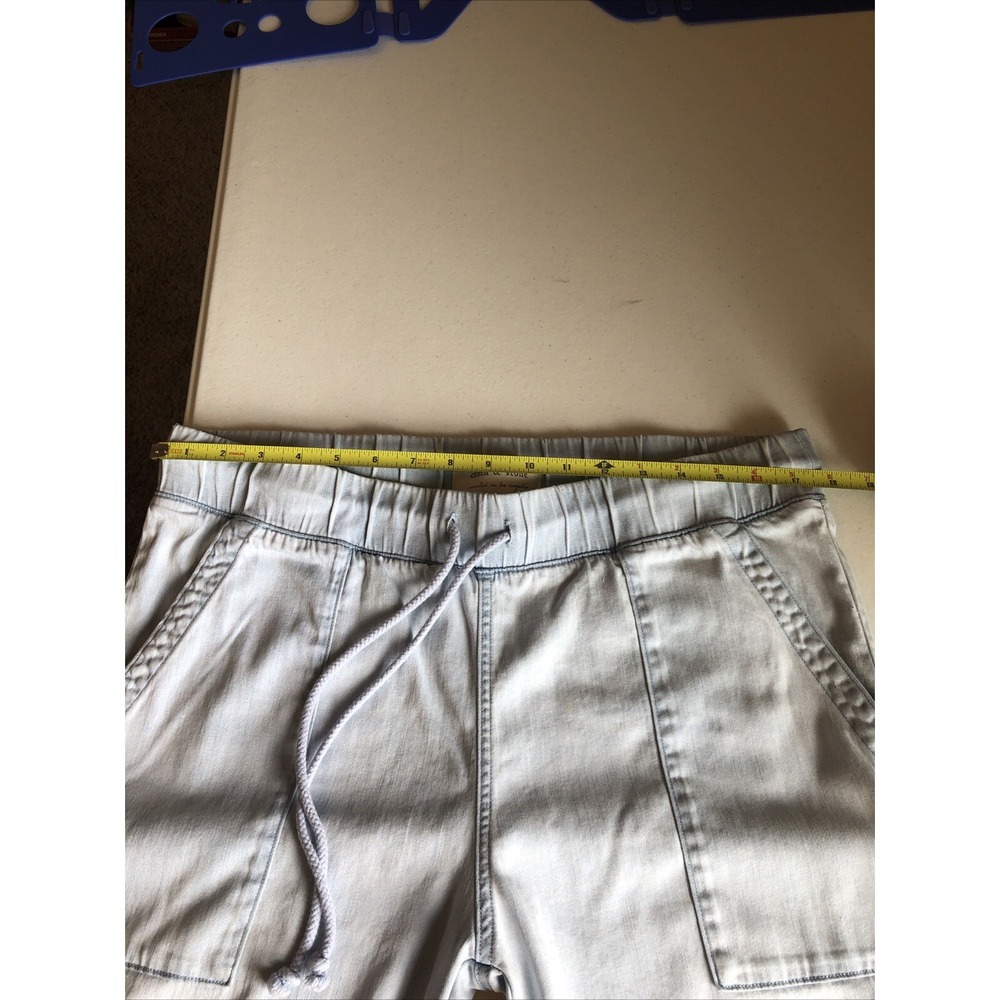 Cloth & Stone High Rise Chambray Jogger Pants Size XLG Light Wash Pull On - Picture 12 of 16